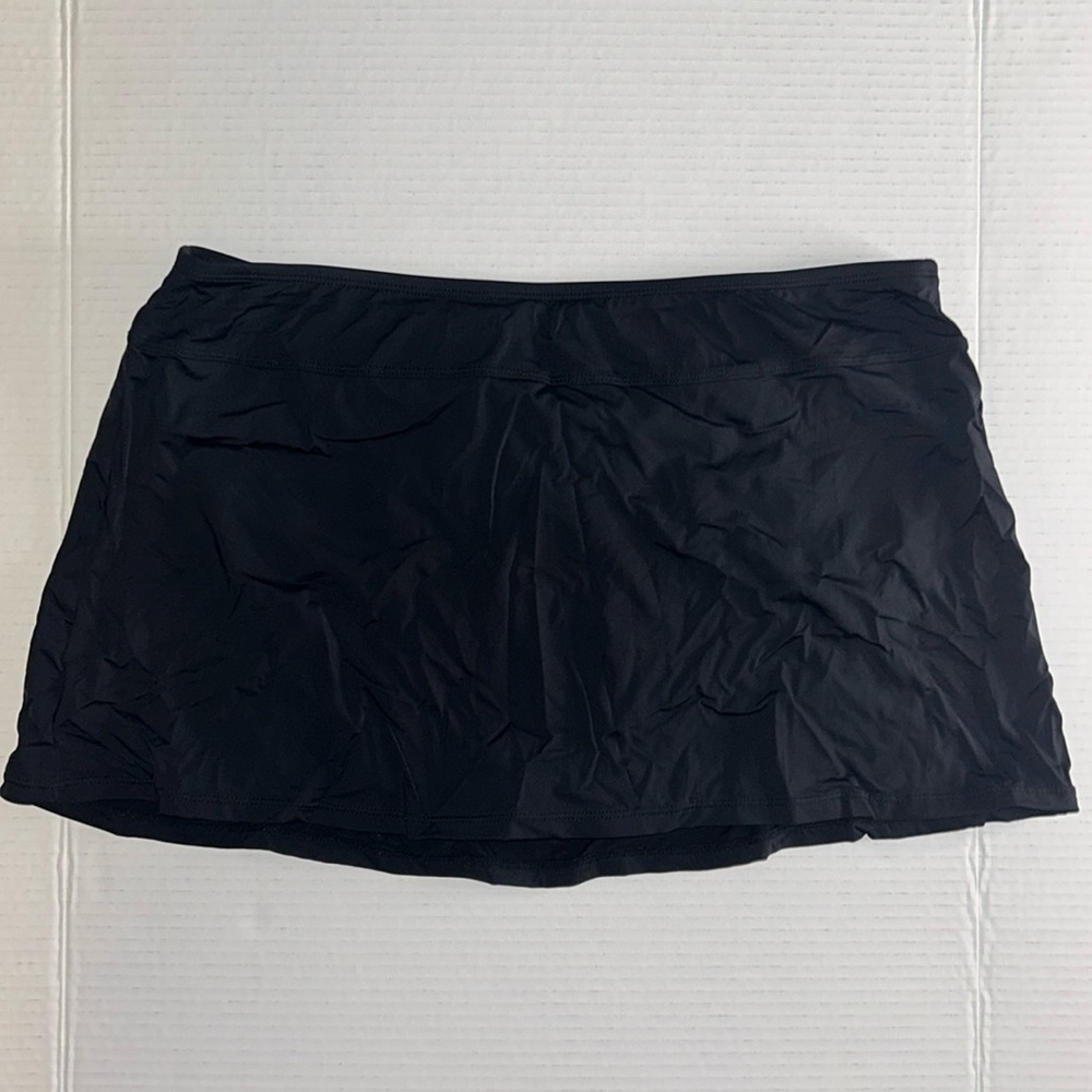 Jantzen Black, 2-piece Tankini Skirt Swimwear, Size 10 with Tummy Control - Picture 5 of 6